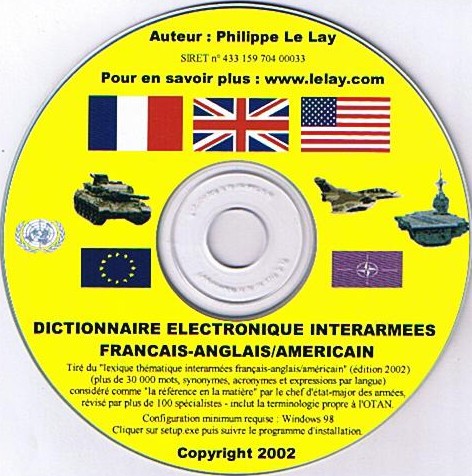 Dictionnaire lectronique interarmes franais-anglais/amricain